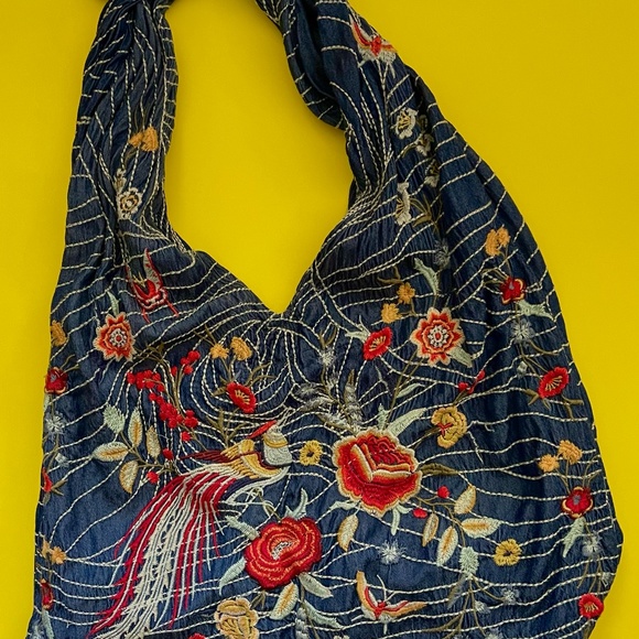 Johnny Was Handbags - Johnny Was Damisa Denim Crossbody Bag